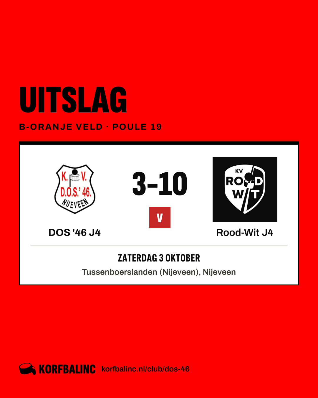DOS '46 J4 - Rood-Wit J4