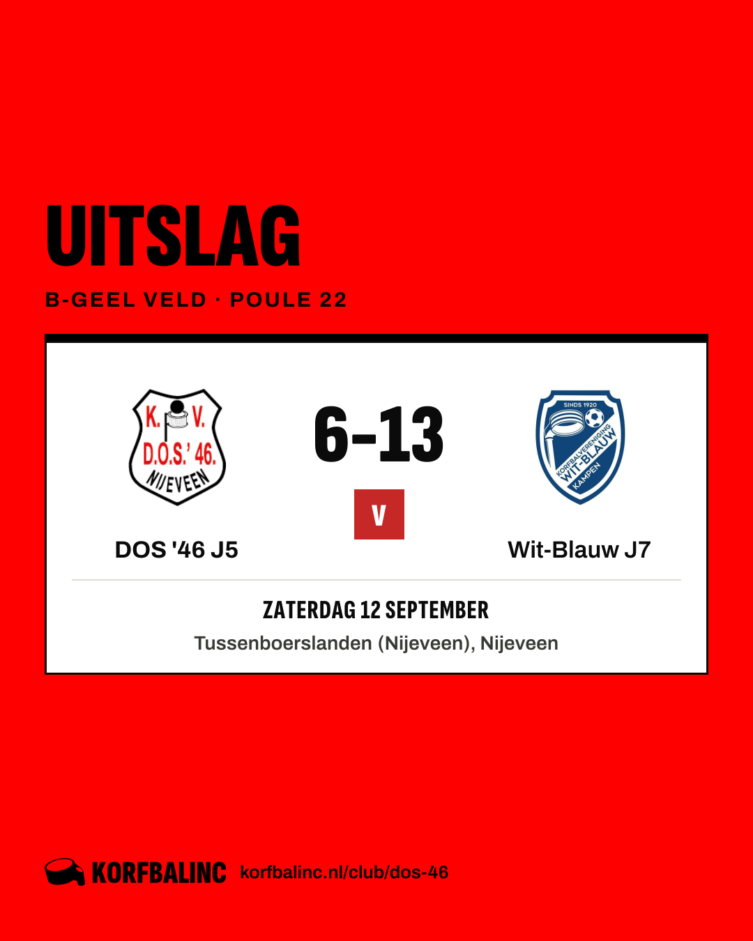 DOS '46 J5 - Wit-Blauw J7