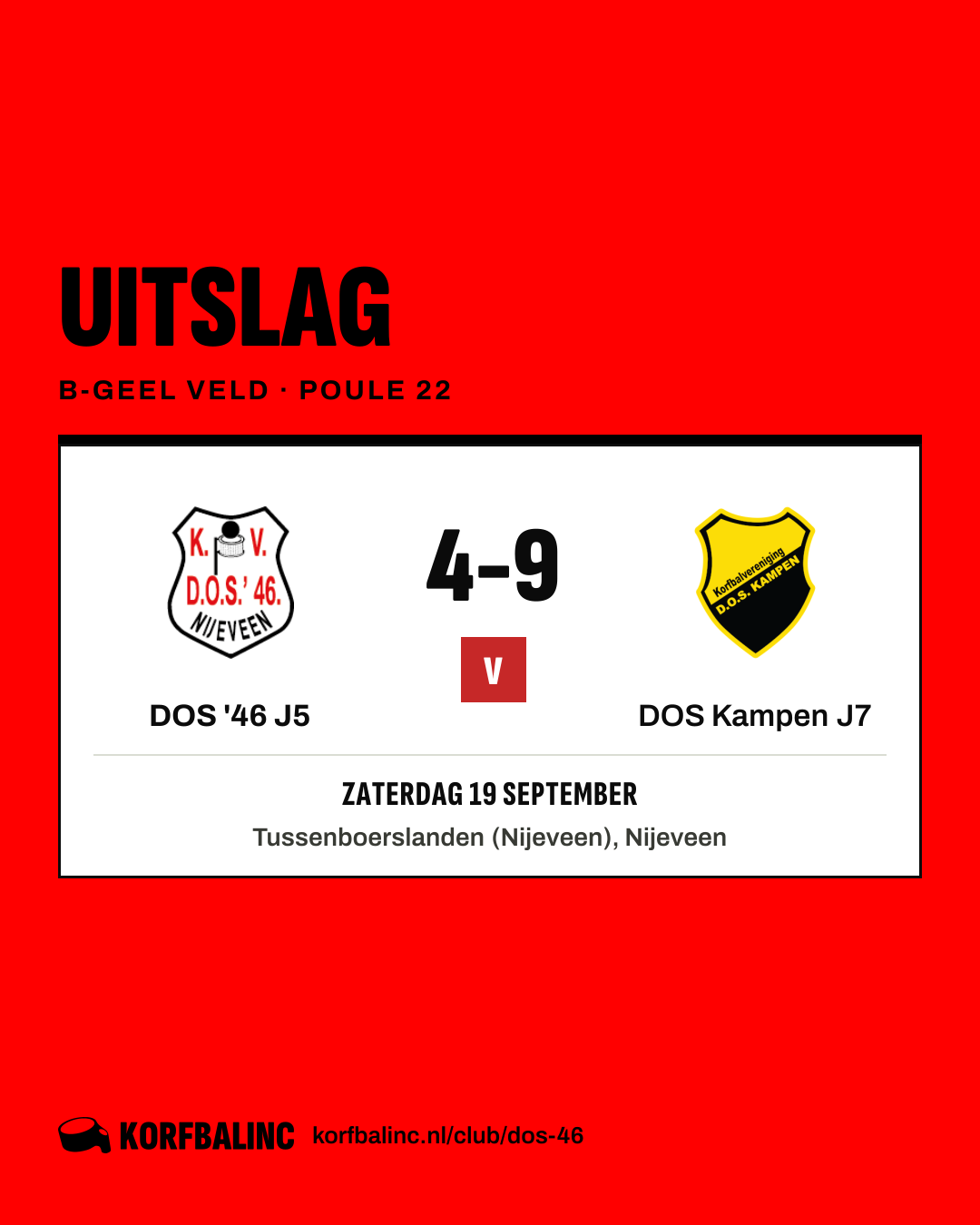 DOS '46 J5 - DOS Kampen J7