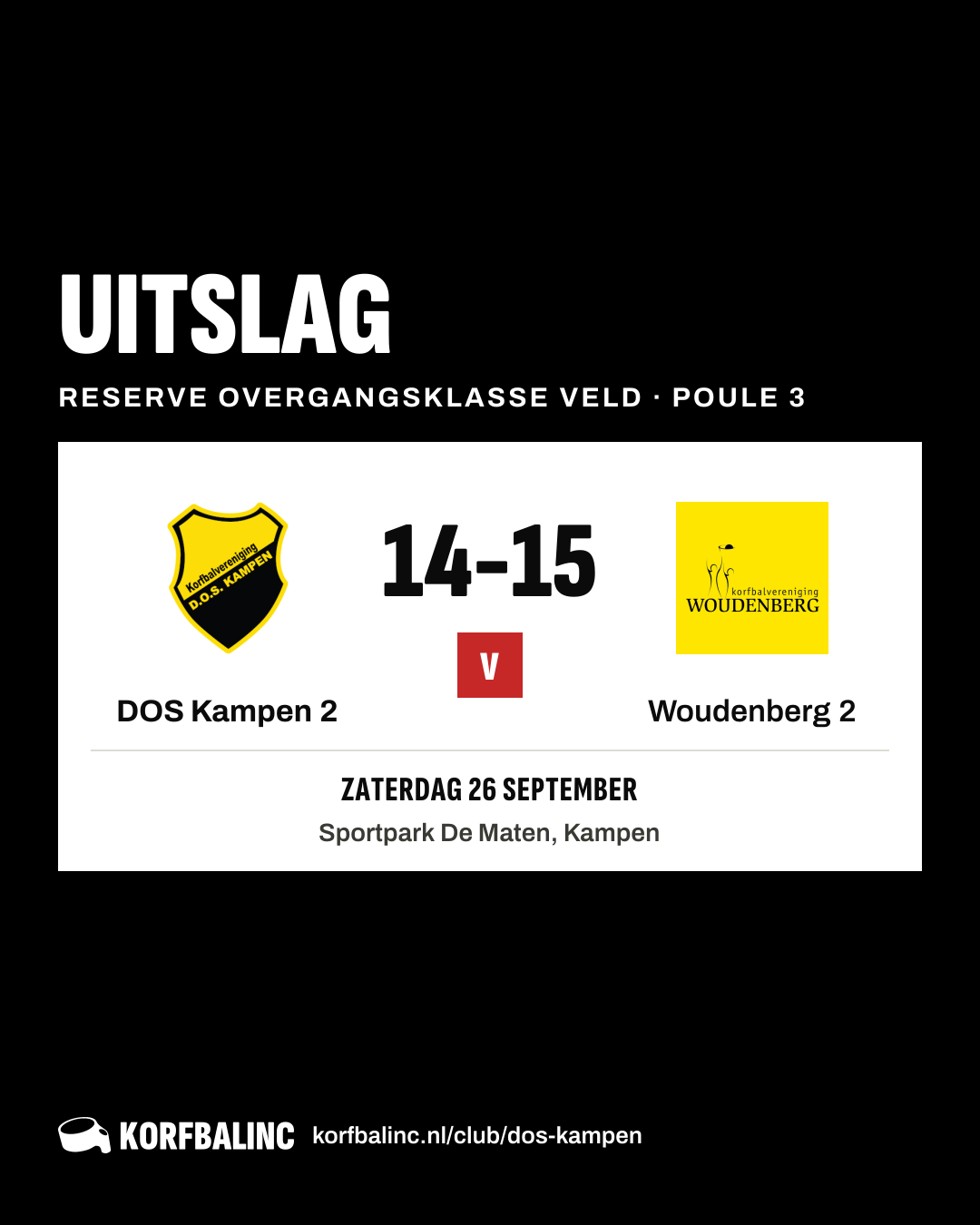 DOS Kampen 2 - Woudenberg 2