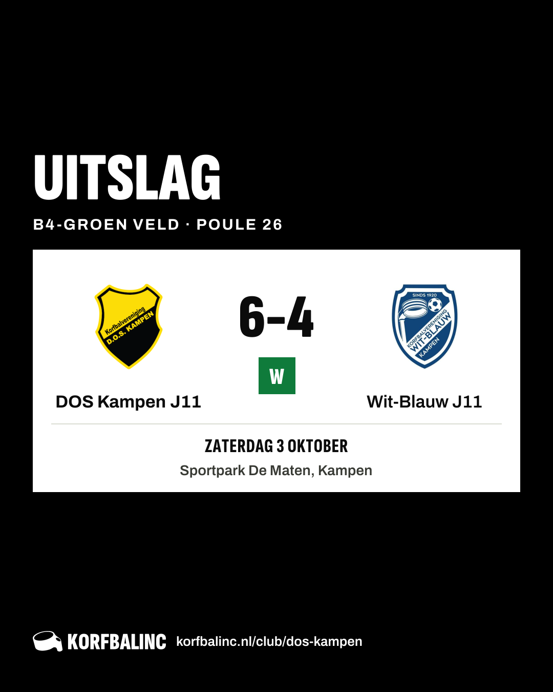 DOS Kampen J11 - Wit-Blauw J11