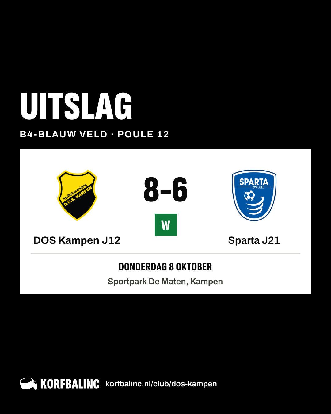 DOS Kampen J12 - Sparta J21