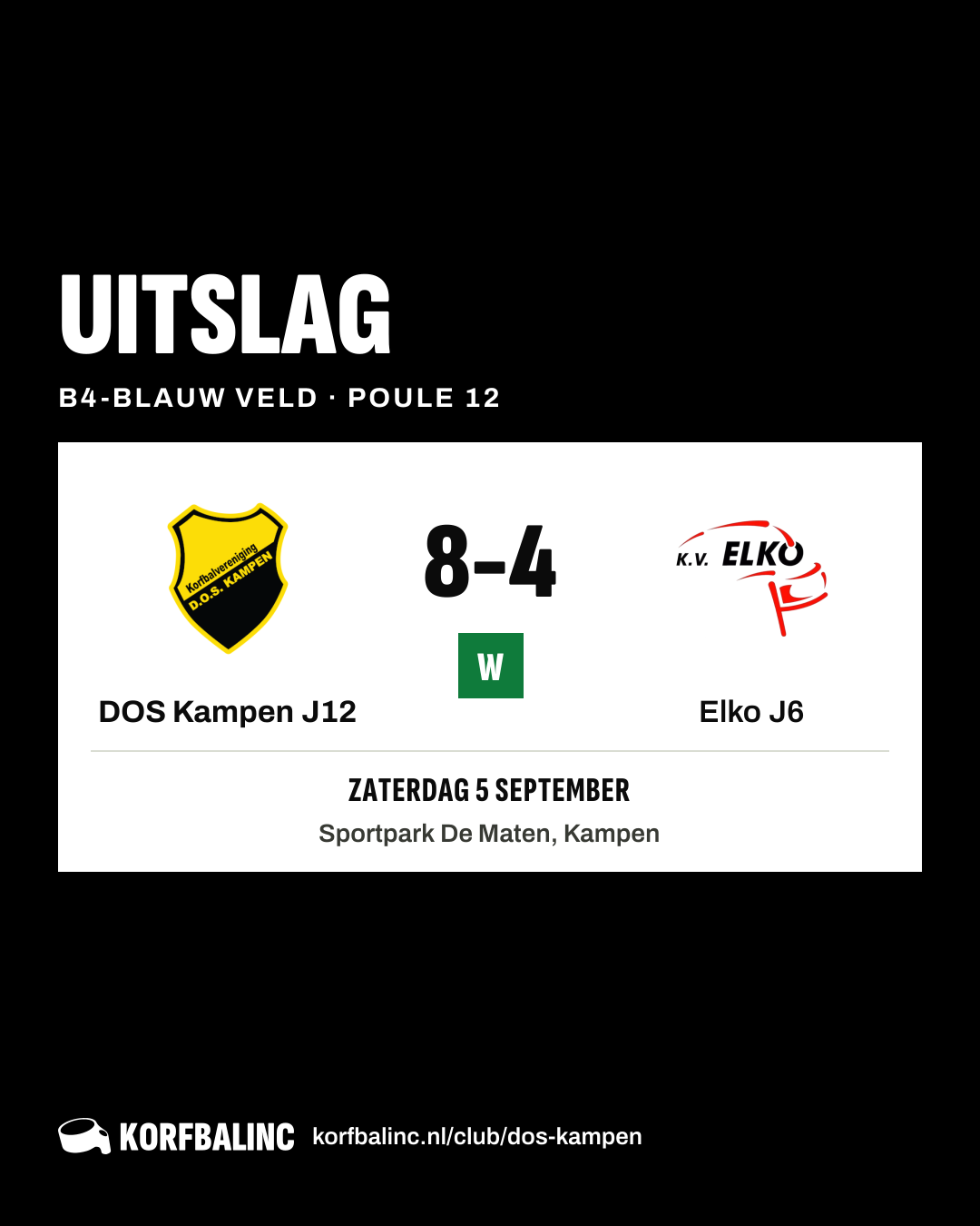 DOS Kampen J12 - Elko J6
