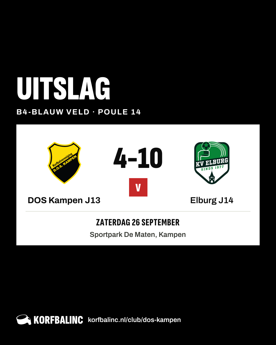 DOS Kampen J13 - Elburg J14