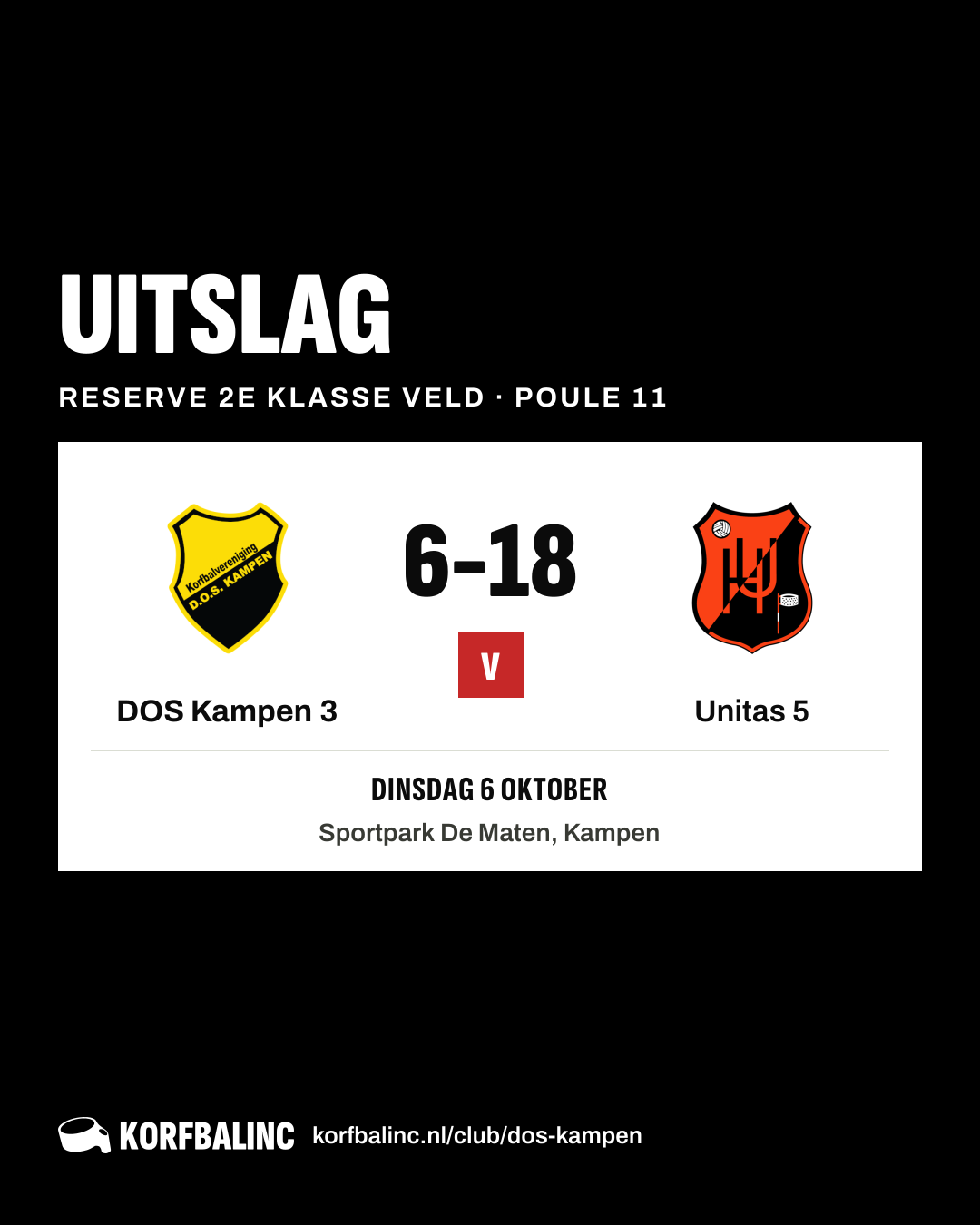 DOS Kampen 3 - Unitas 5