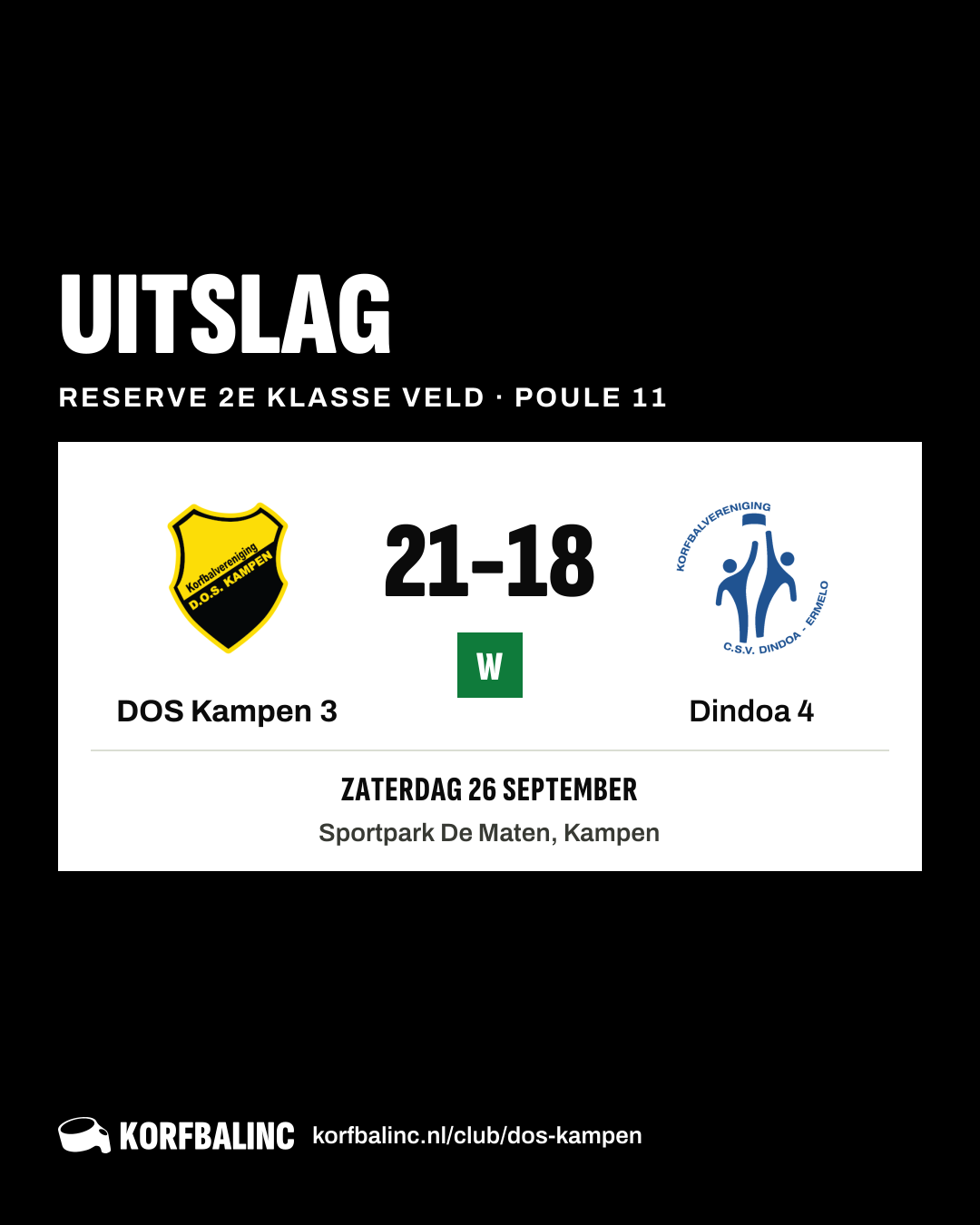 DOS Kampen 3 - Dindoa 4