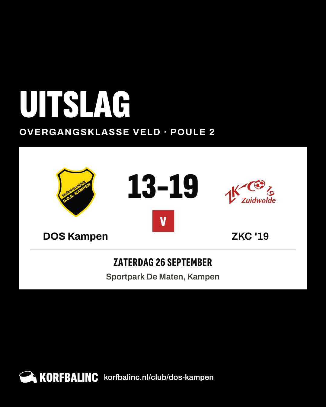 DOS Kampen - ZKC '19