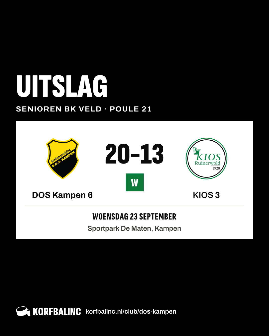 DOS Kampen 6 - KIOS 3