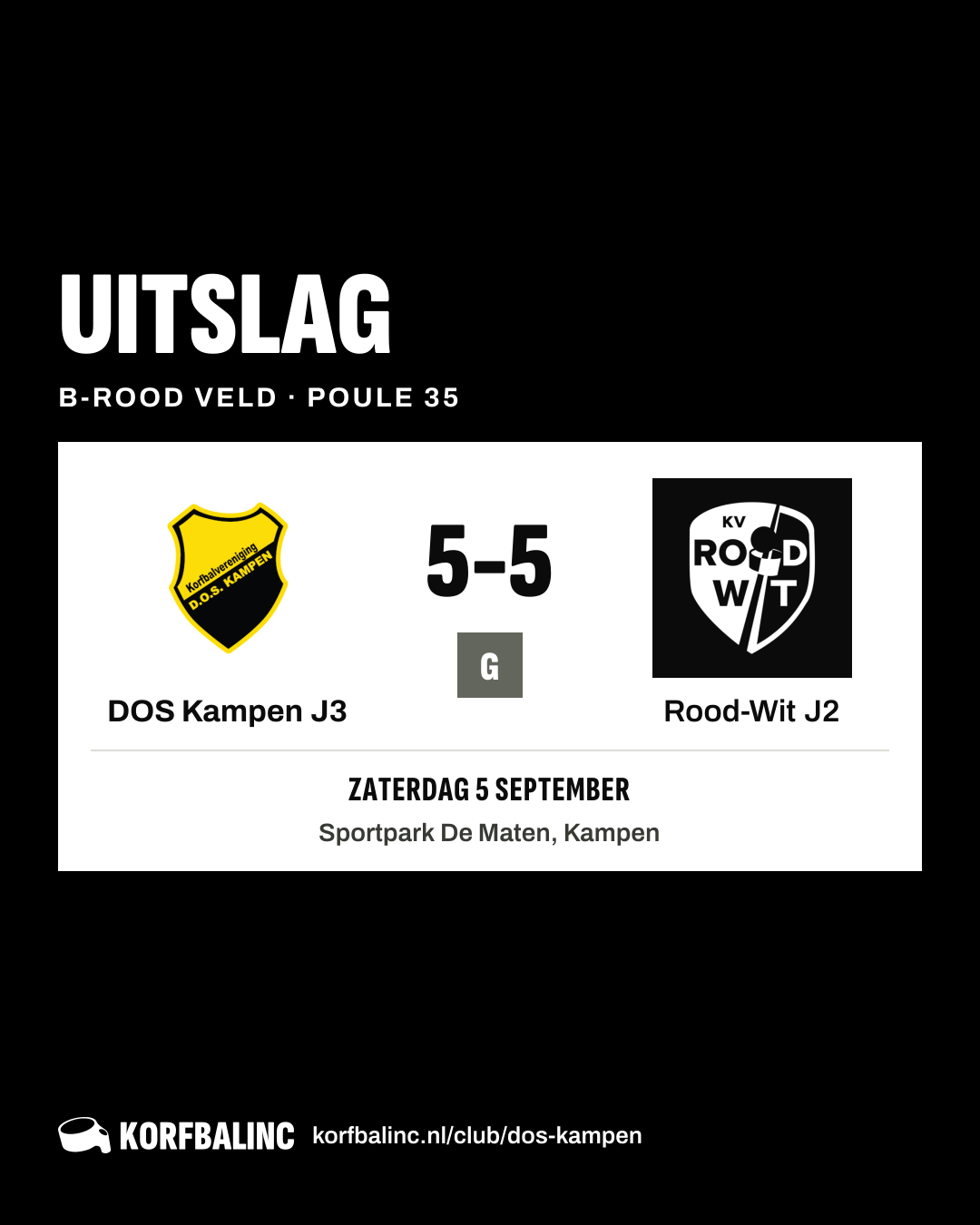 DOS Kampen J3 - Rood-Wit J2