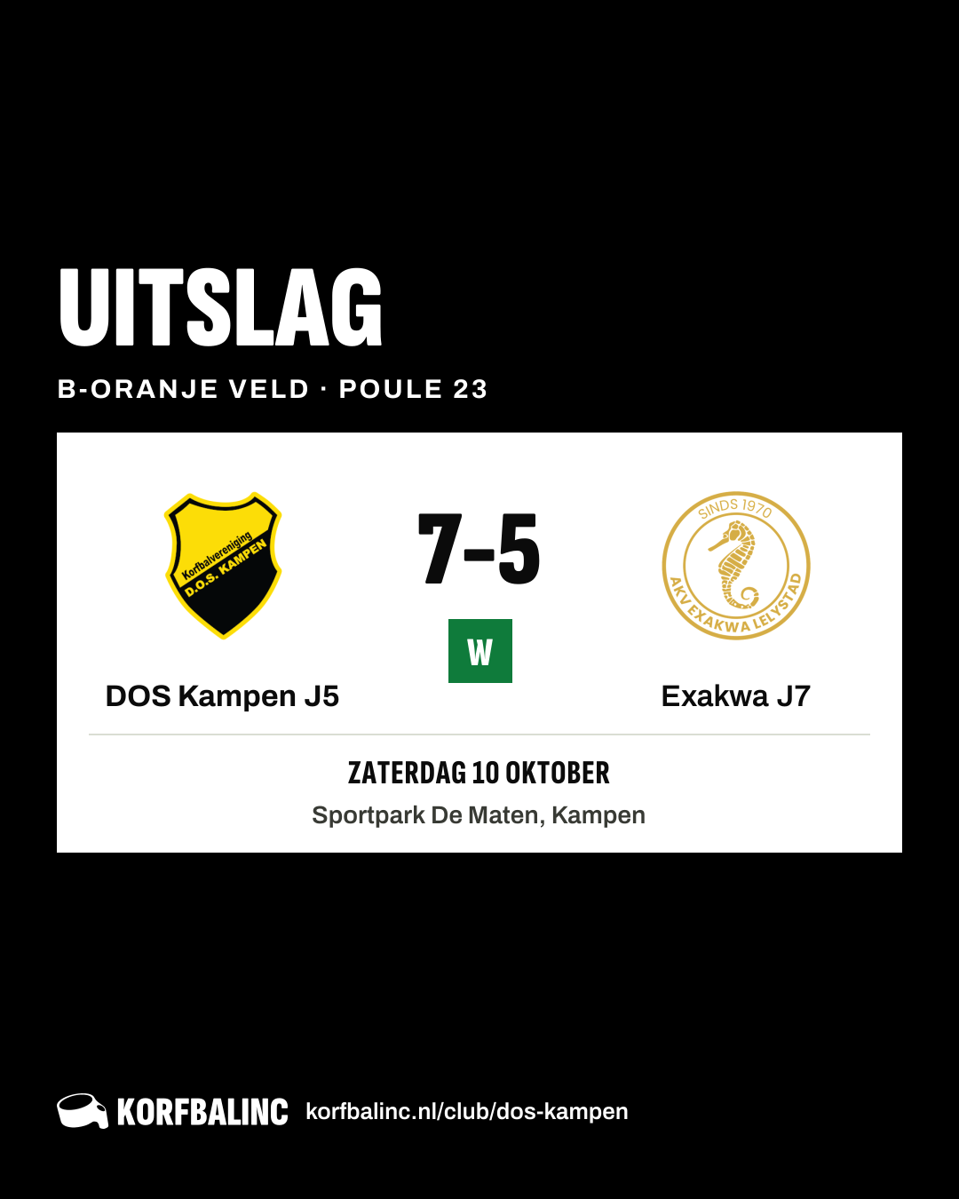 DOS Kampen J5 - Exakwa J7