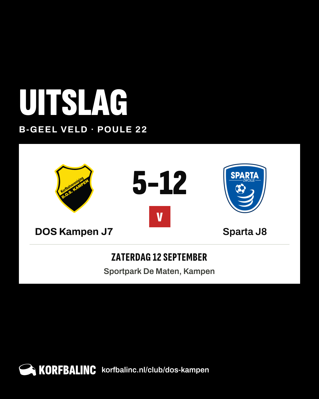 DOS Kampen J7 - Sparta J8