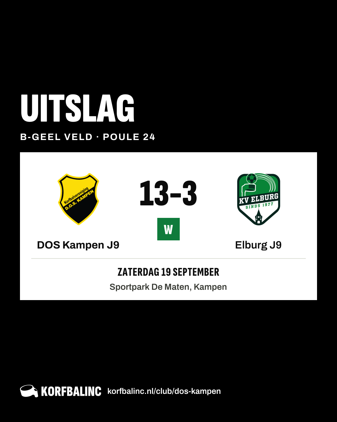 DOS Kampen J9 - Elburg J9