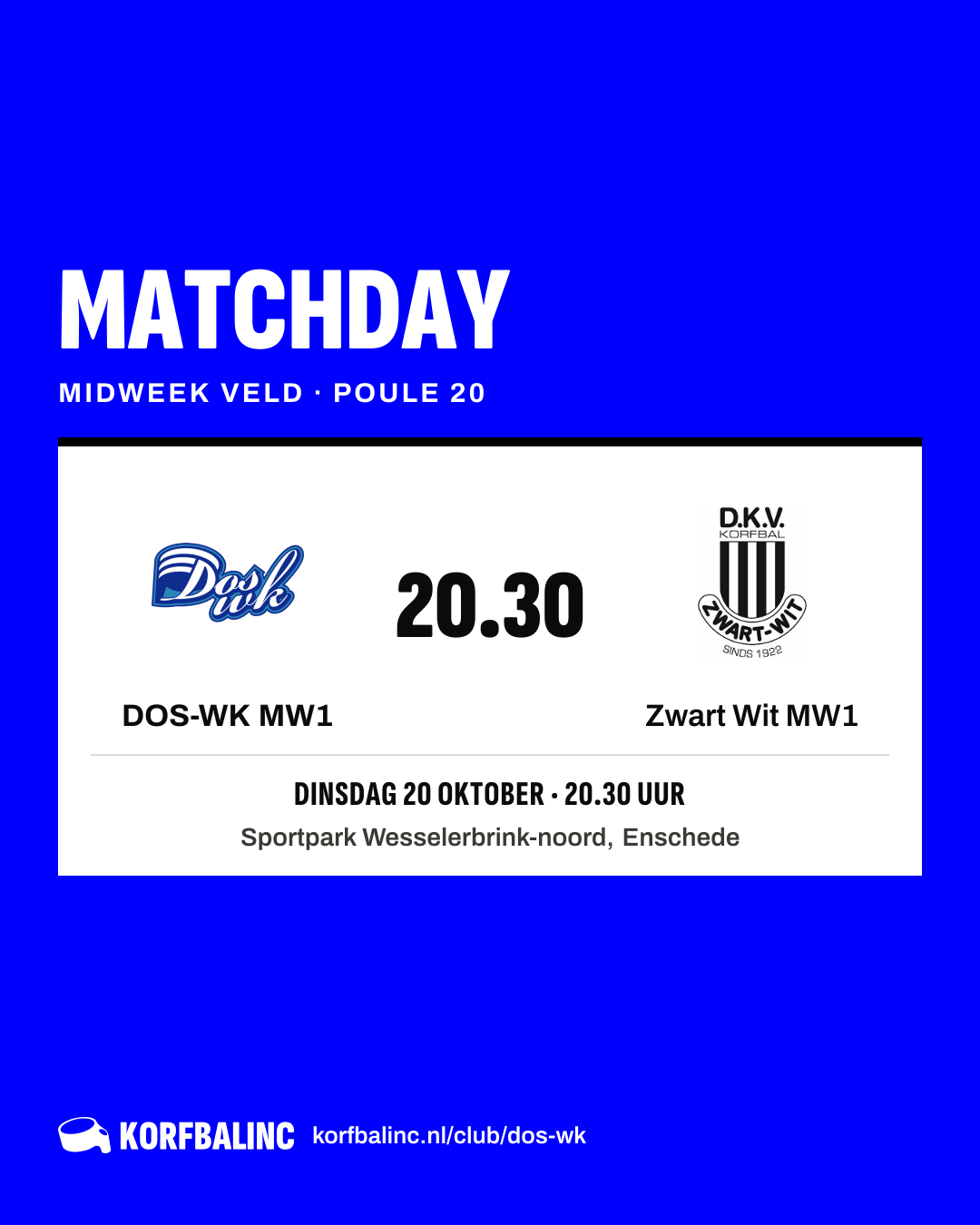 DOS-WK MW1 - Zwart Wit MW1