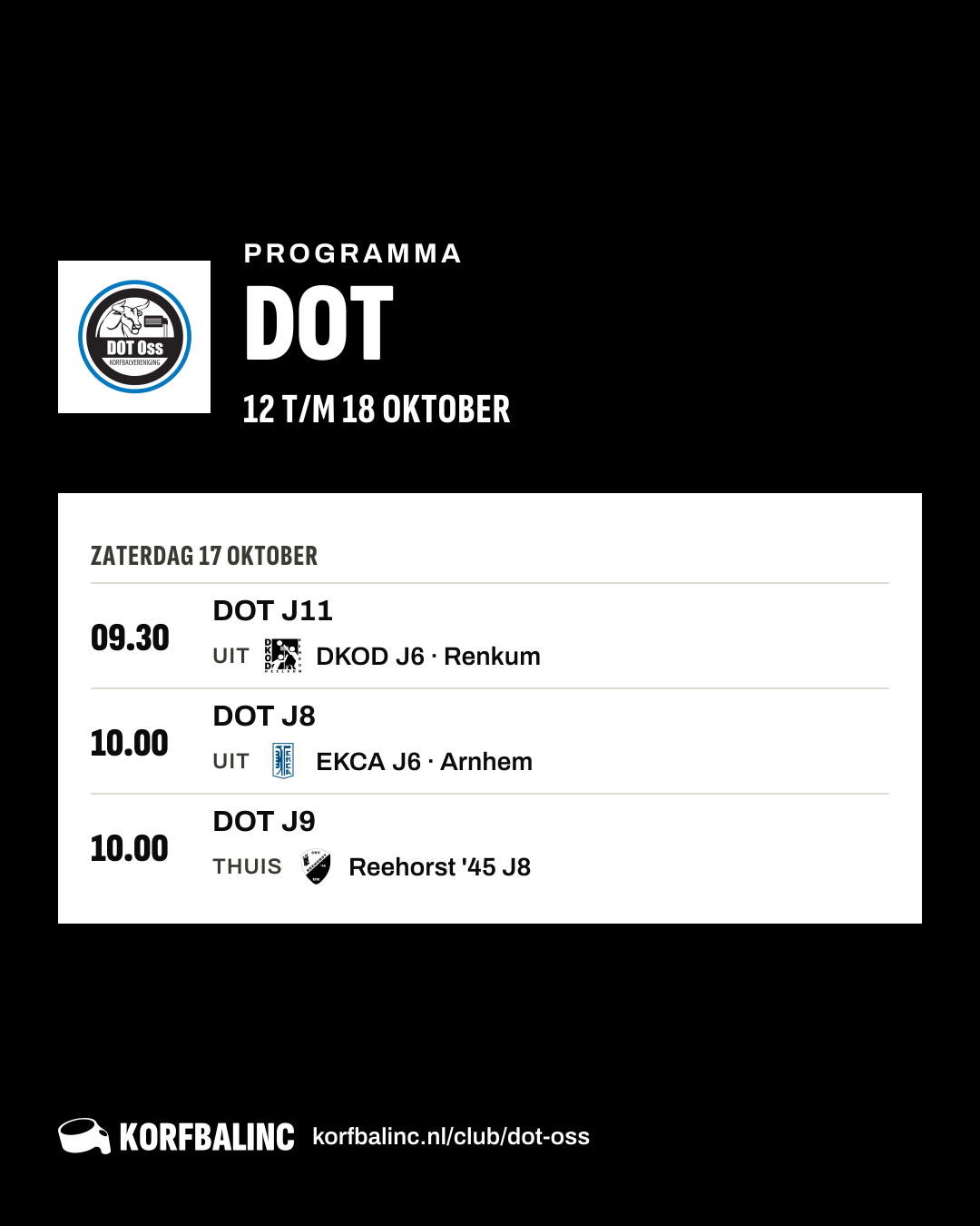 Uitslagen DOT