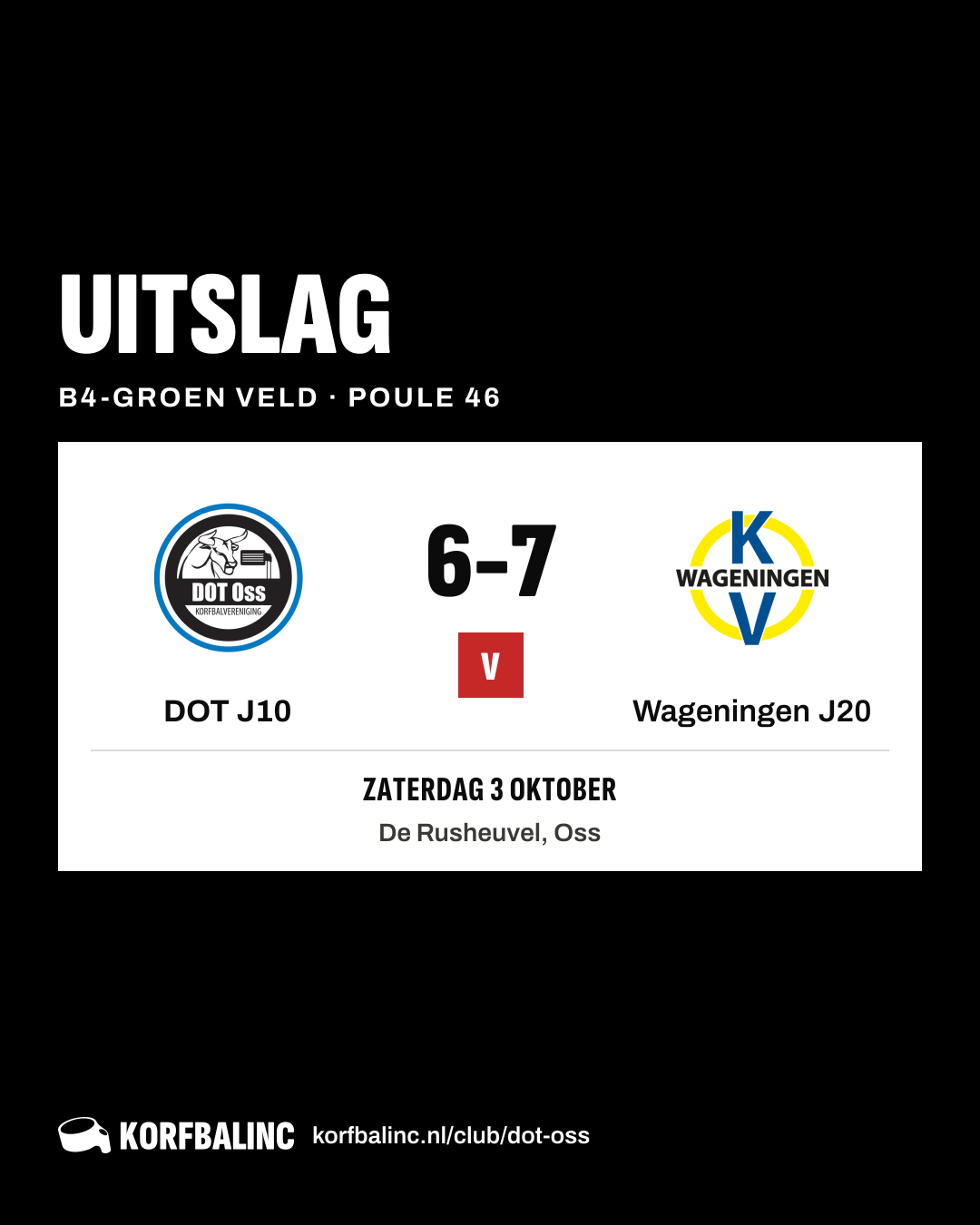 DOT J10 - Wageningen J20