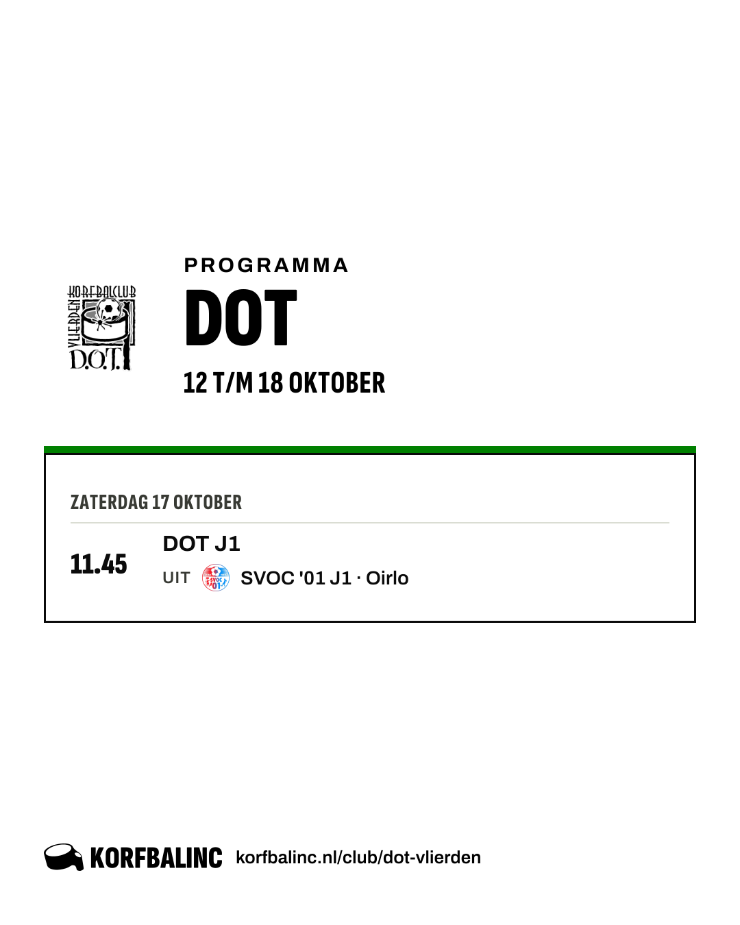 Uitslagen DOT
