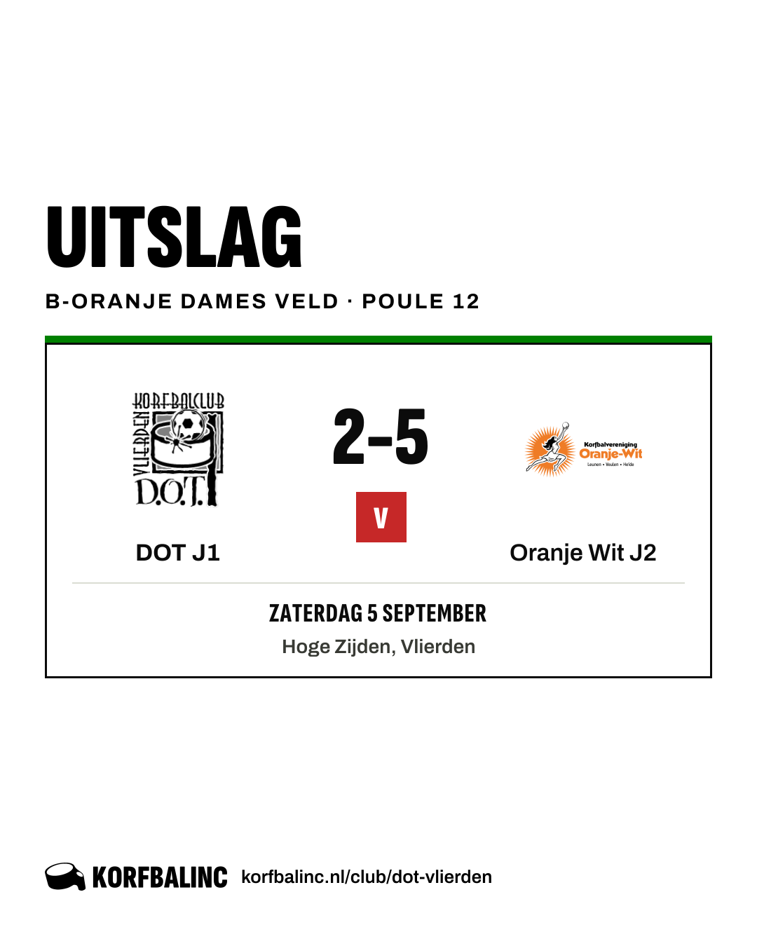 DOT J1 - Oranje Wit J2