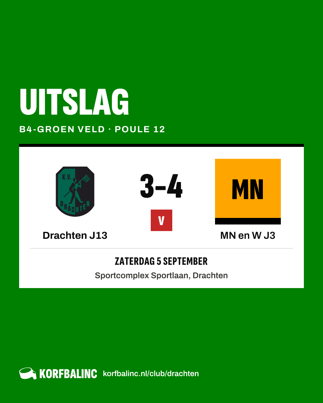 Drachten J13 - MN en W J3