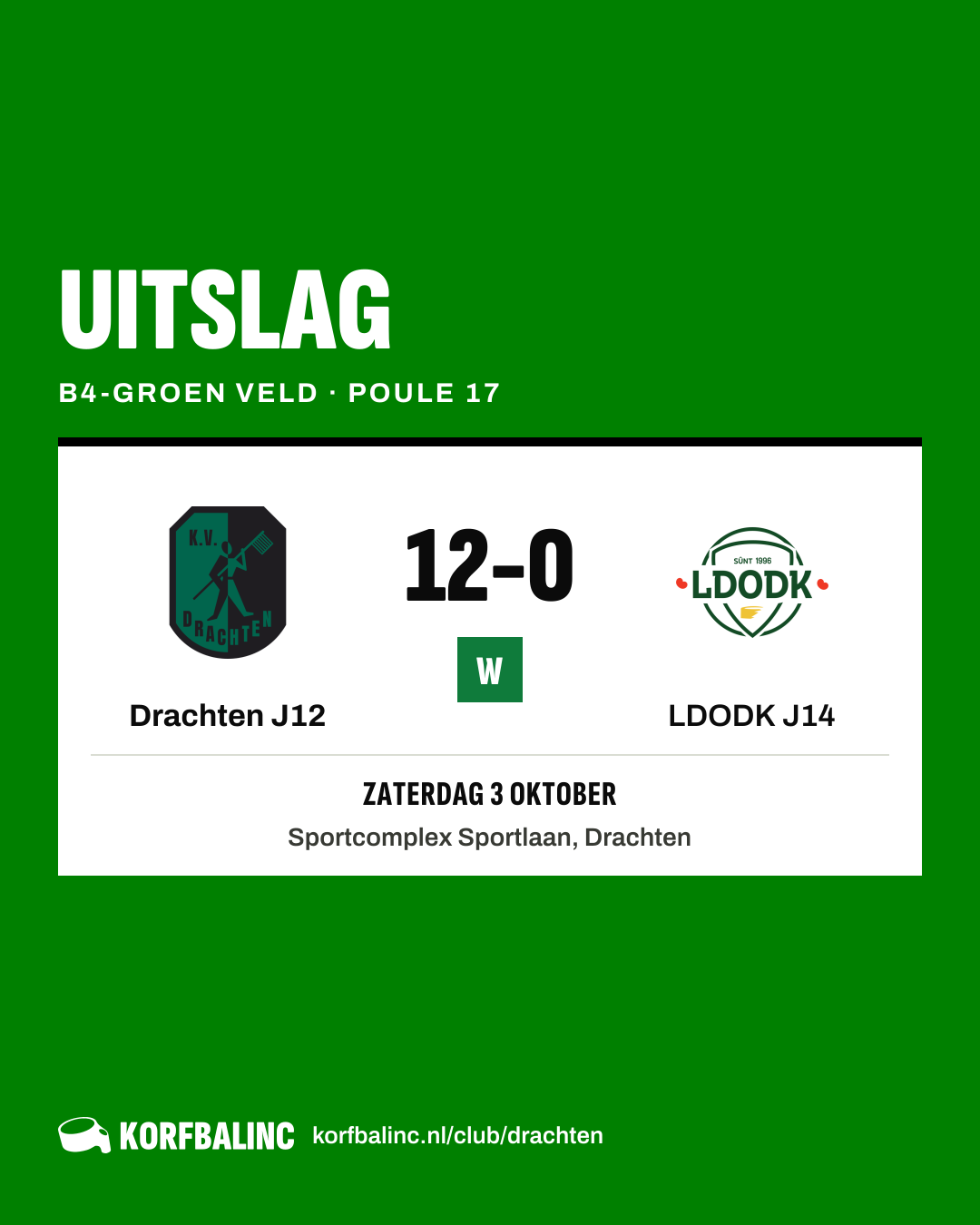 Drachten J12 - LDODK J14