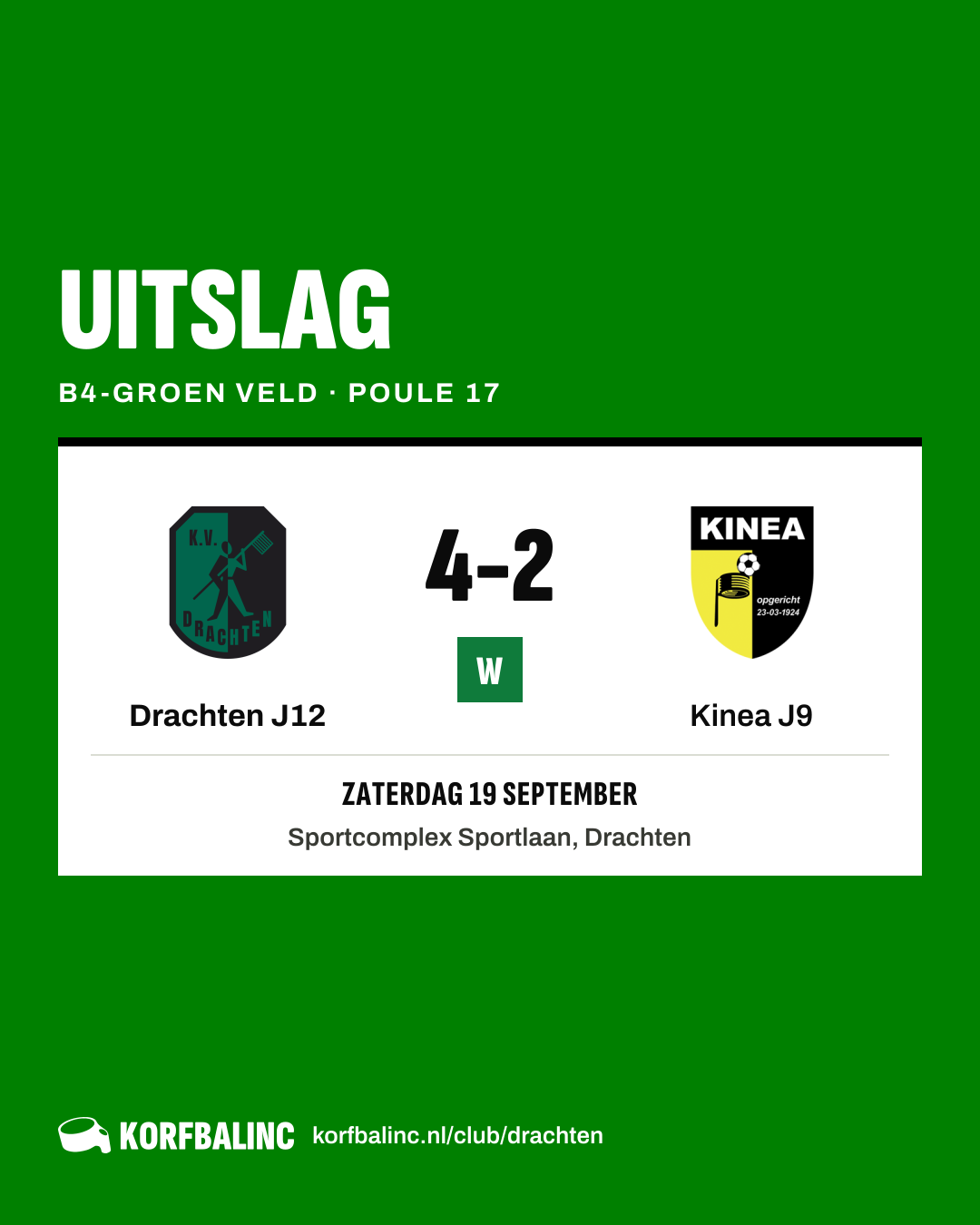 Drachten J12 - Kinea J9
