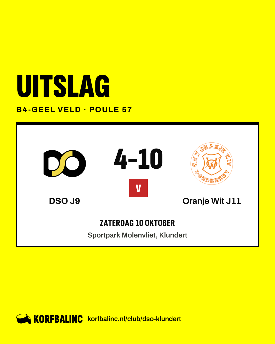 DSO J9 - Oranje Wit J11