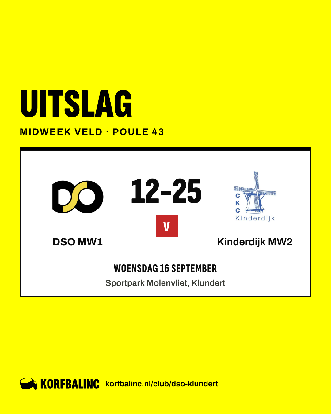DSO MW1 - Kinderdijk MW2