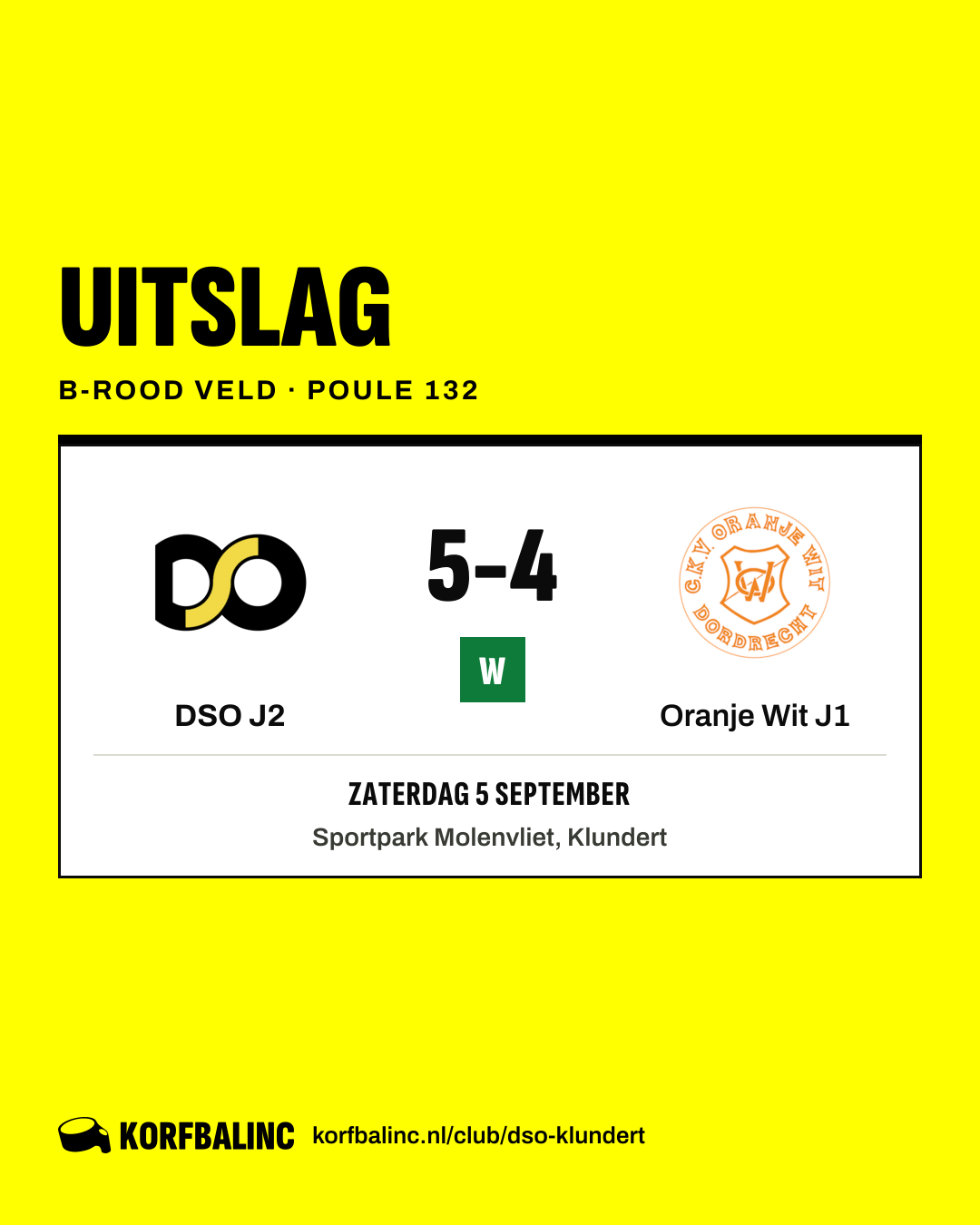 DSO J2 - Oranje Wit J1