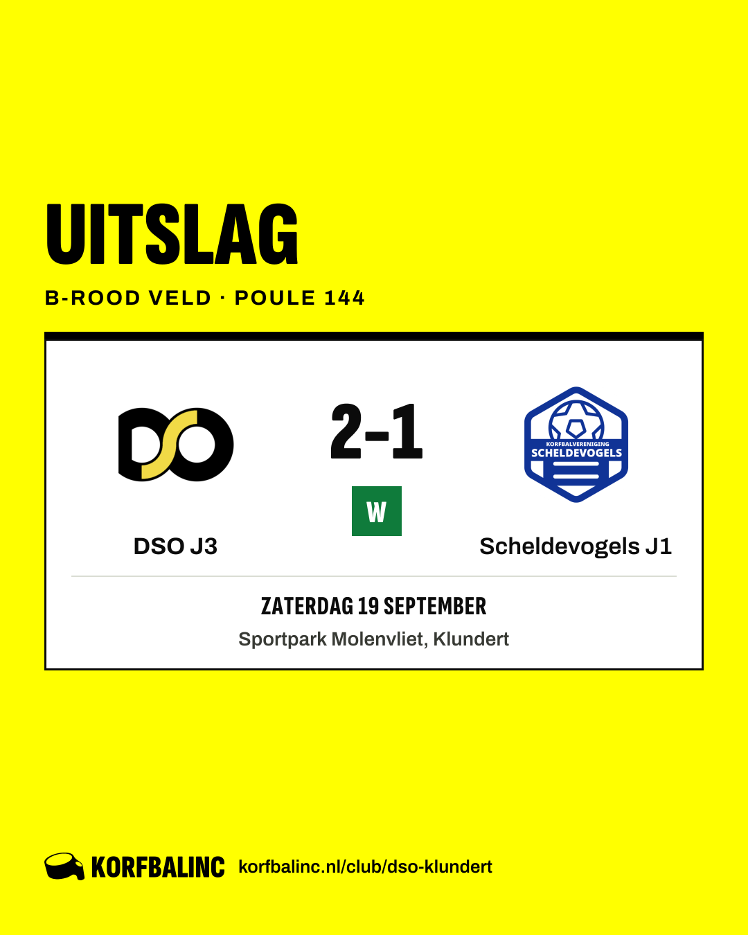 DSO J3 - Scheldevogels J1