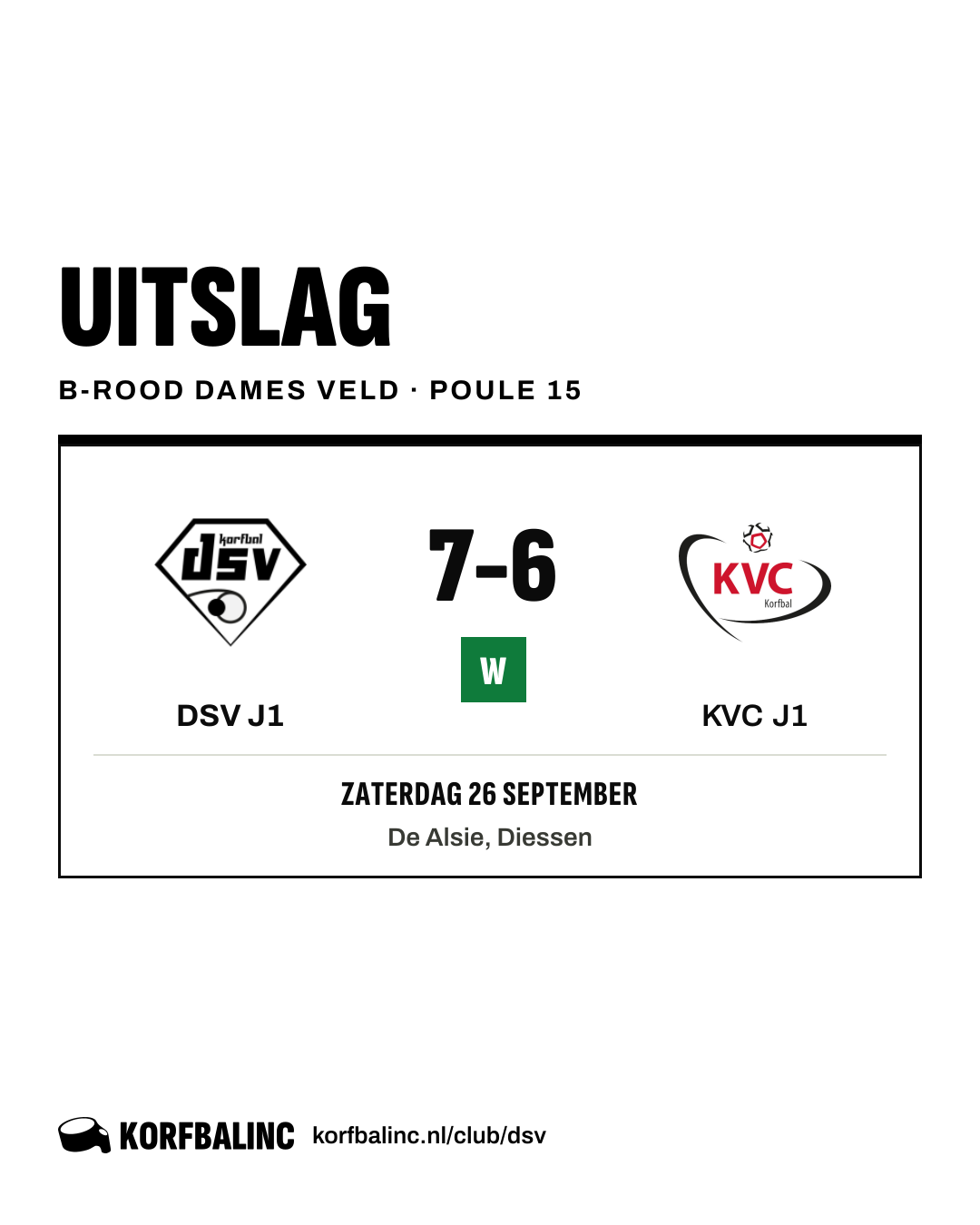 DSV J1 - KVC J1