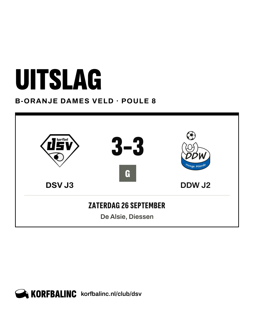 DSV J3 - DDW J2