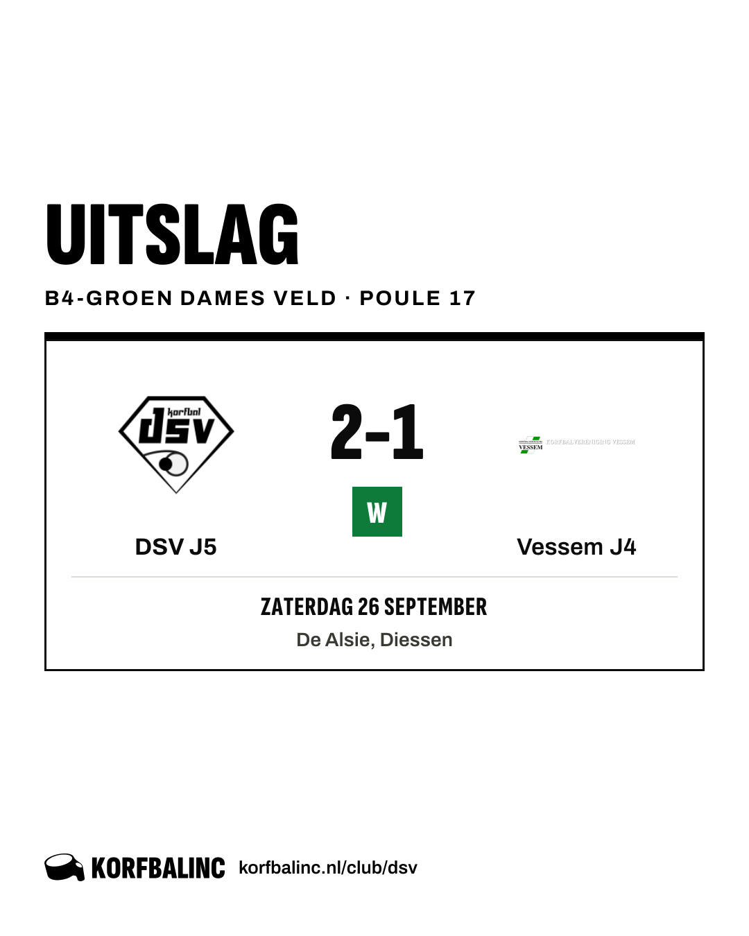 DSV J5 - Vessem J4