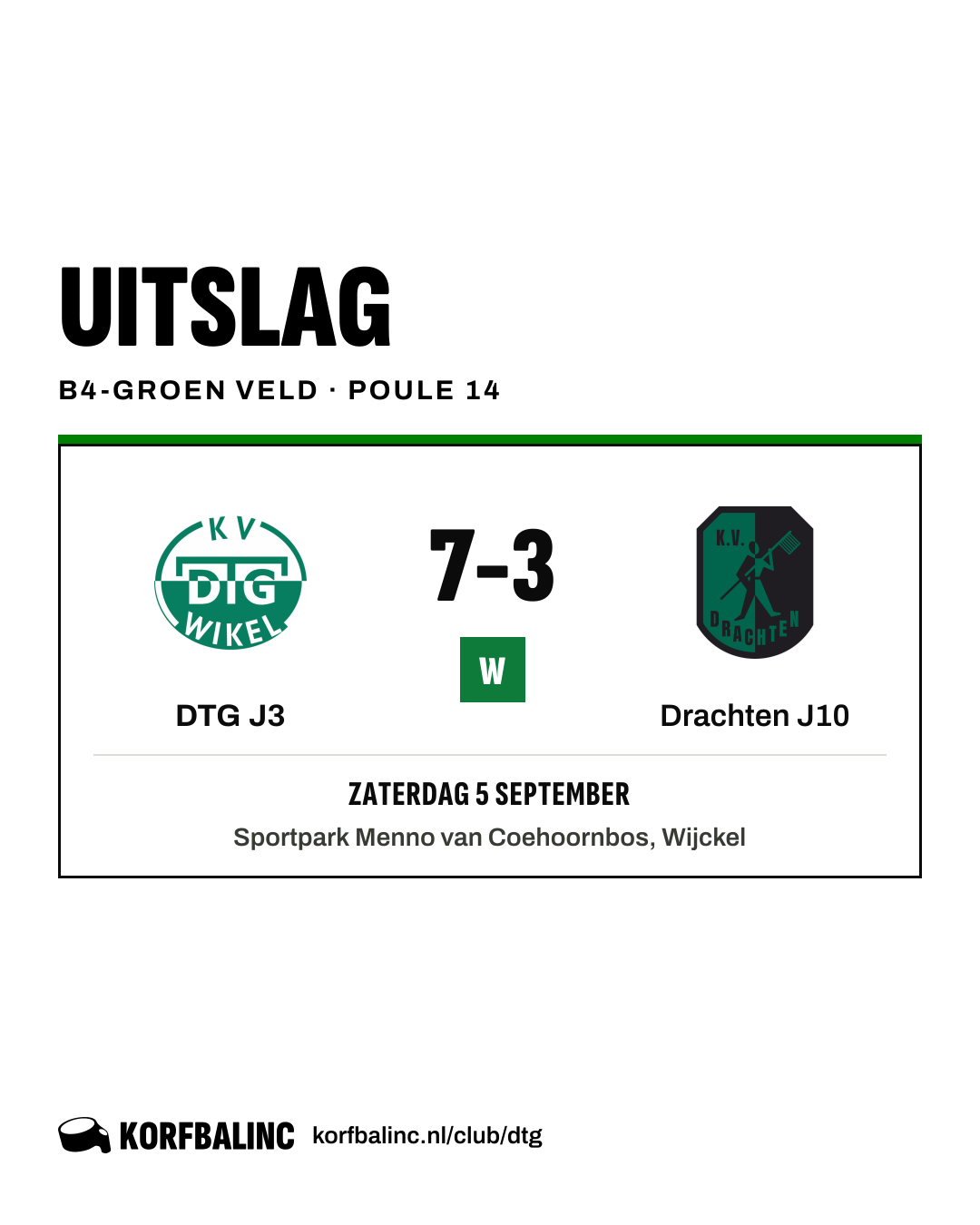 DTG J3 - Drachten J10