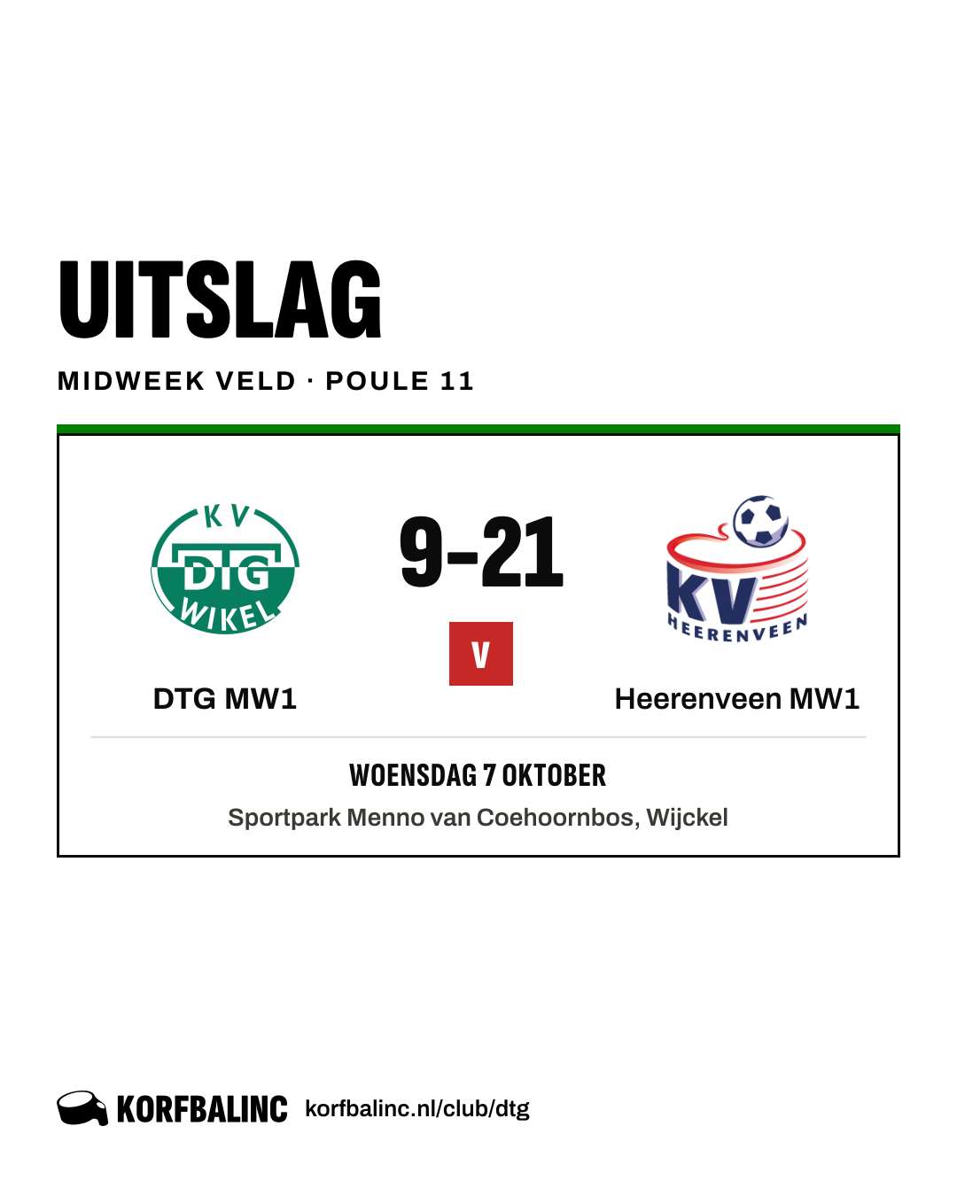 DTG MW1 - Heerenveen MW1