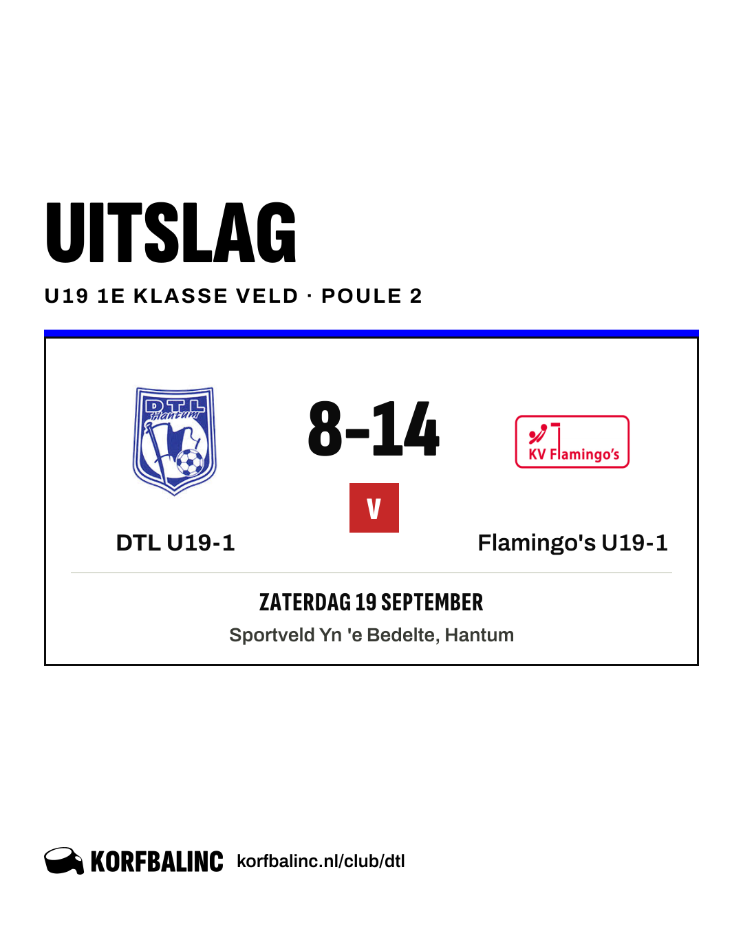 DTL U19-1 - Flamingo's U19-1