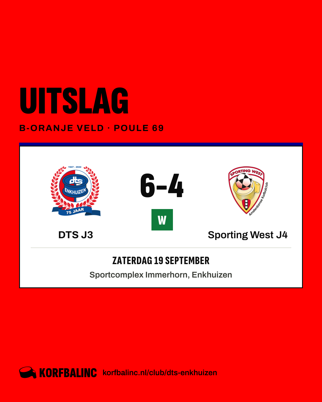 DTS J3 - Sporting West J4