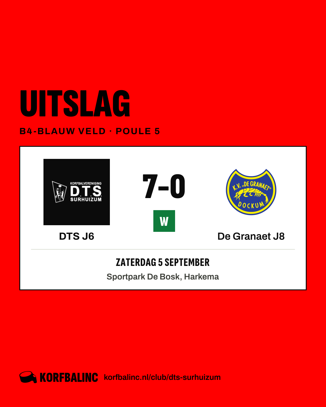 DTS J6 - De Granaet J8