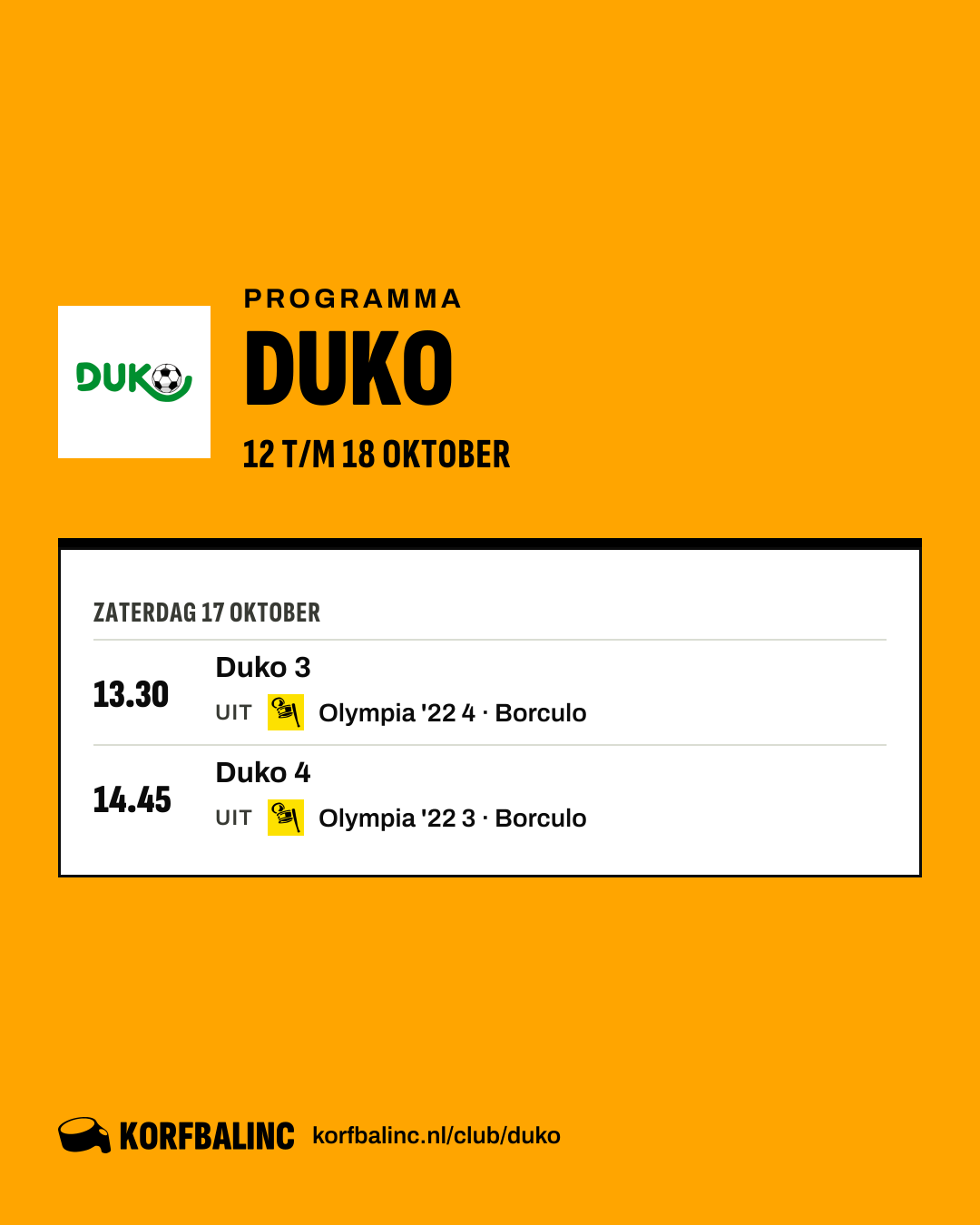Uitslagen Duko