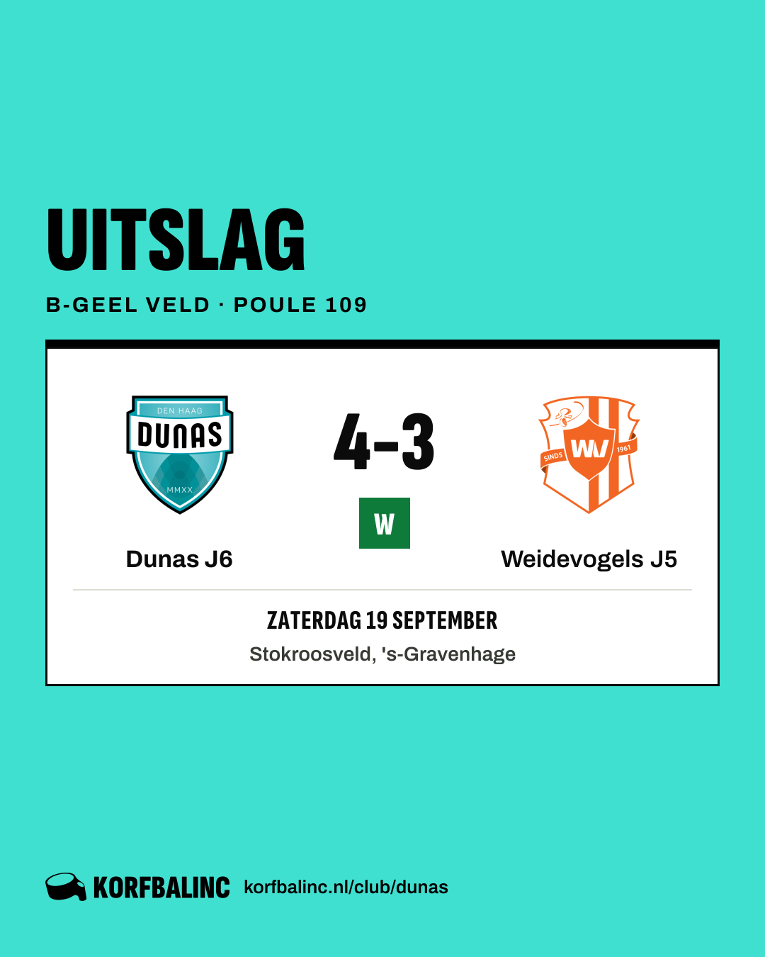 Dunas J6 - Weidevogels J5