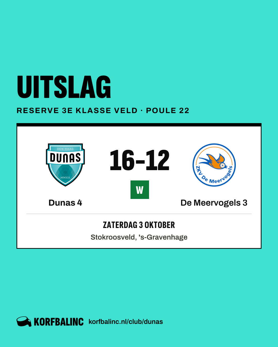 Dunas 4 - De Meervogels 3
