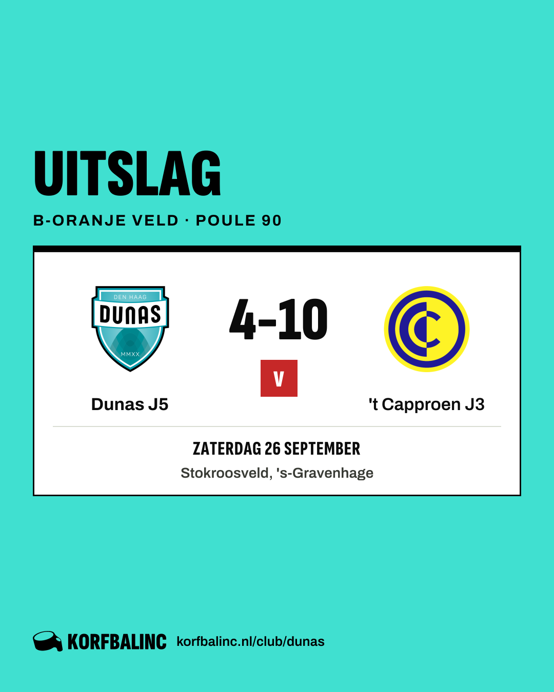 Dunas J5 - 't Capproen J3