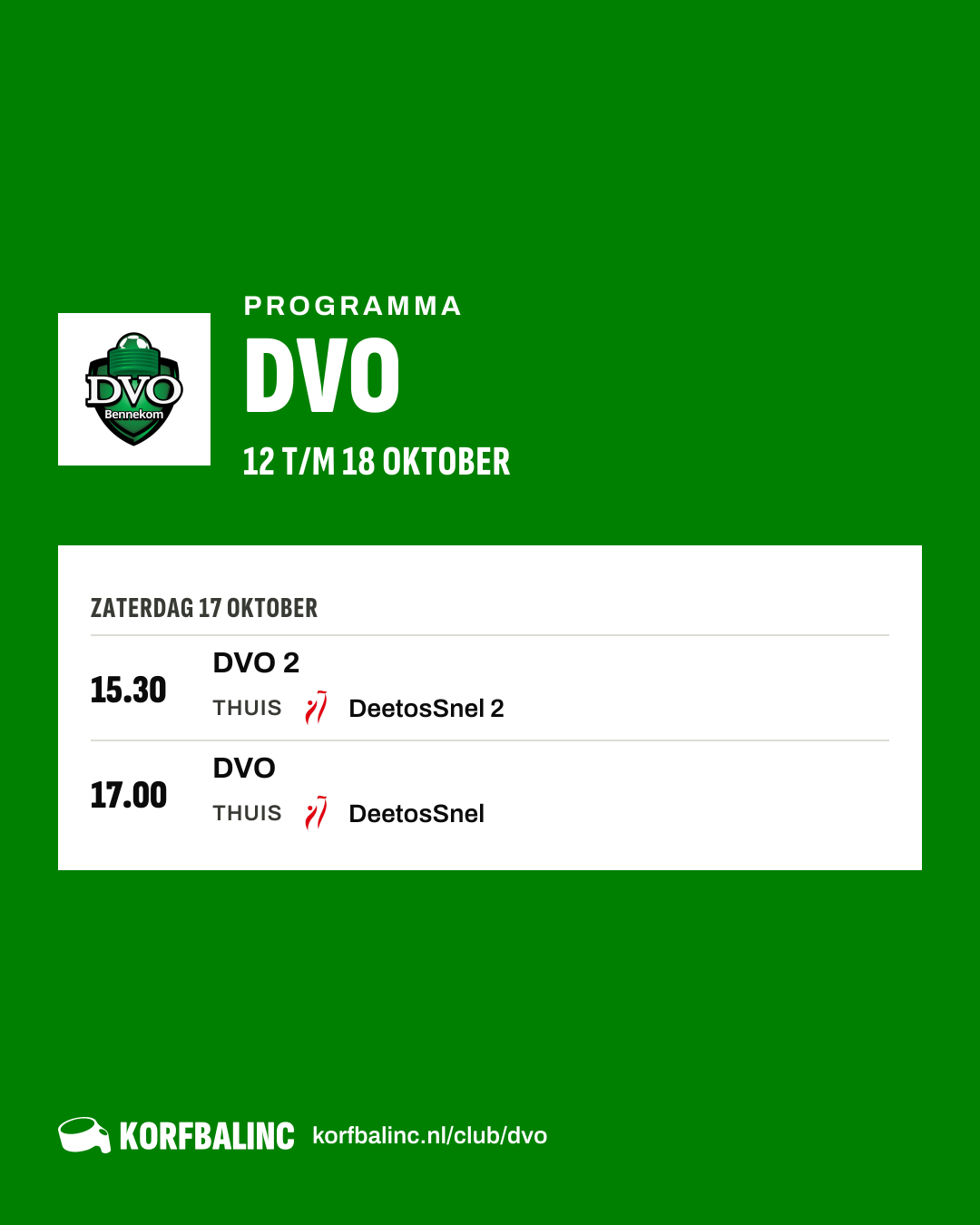 Results DVO, beeld 1 van 2