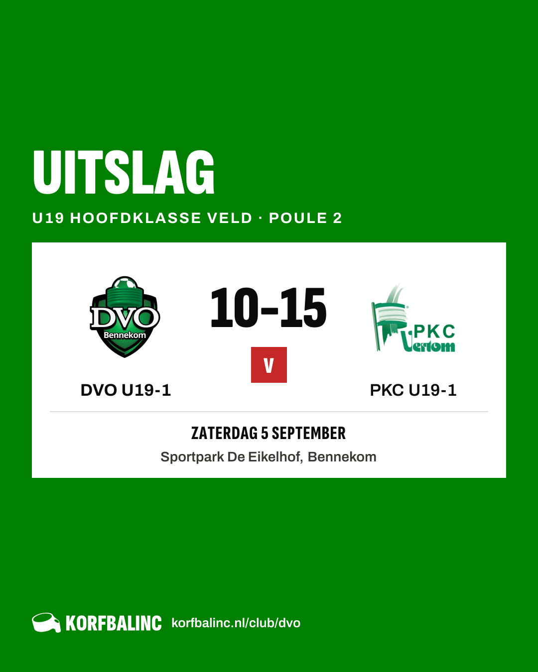 DVO U19-1 - PKC U19-1