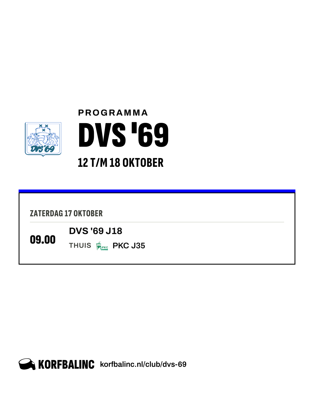 Uitslagen DVS '69