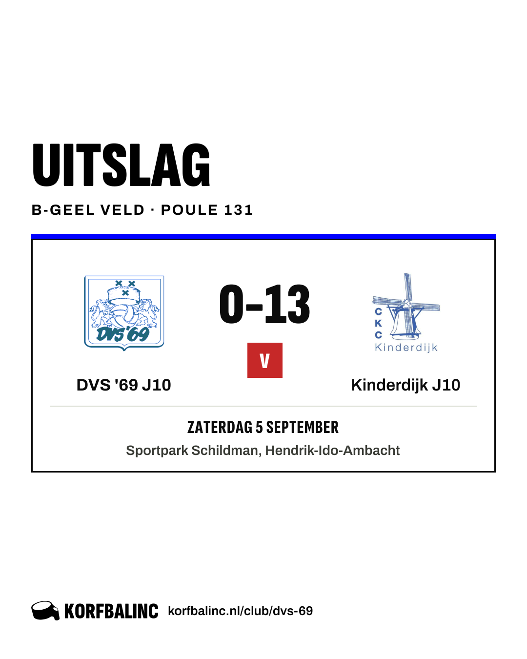 DVS '69 J10 - Kinderdijk J10
