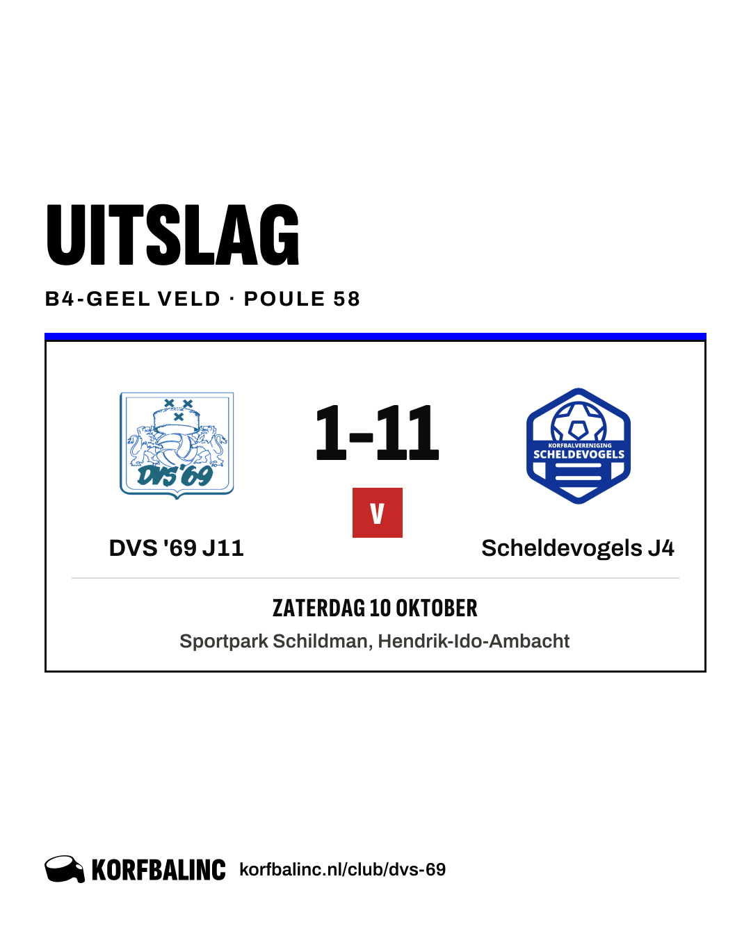 DVS '69 J11 - Scheldevogels J4