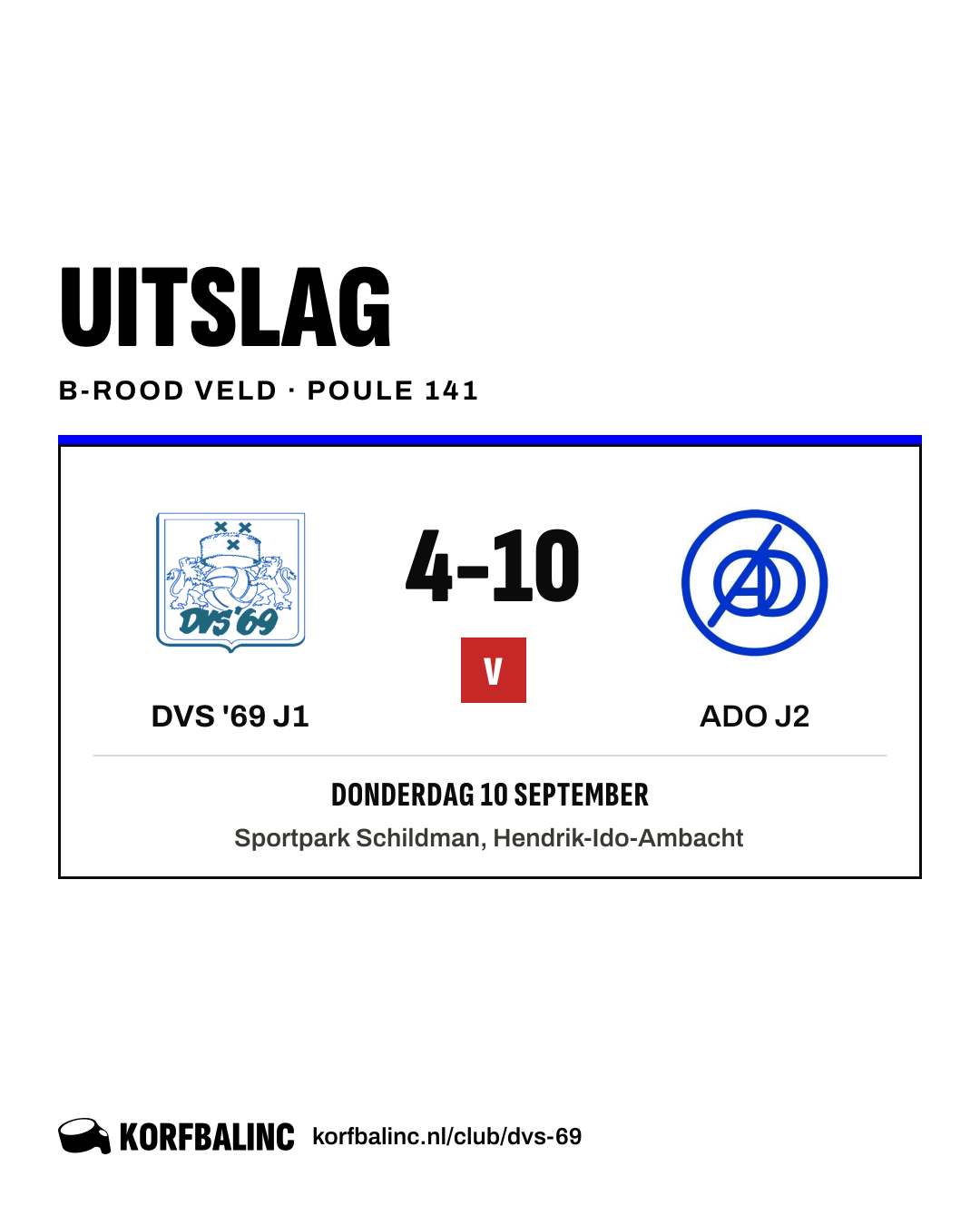 DVS '69 J1 - ADO J2