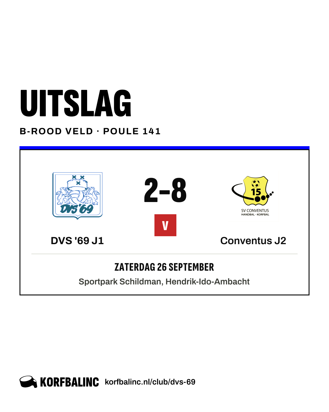 DVS '69 J1 - Conventus J2