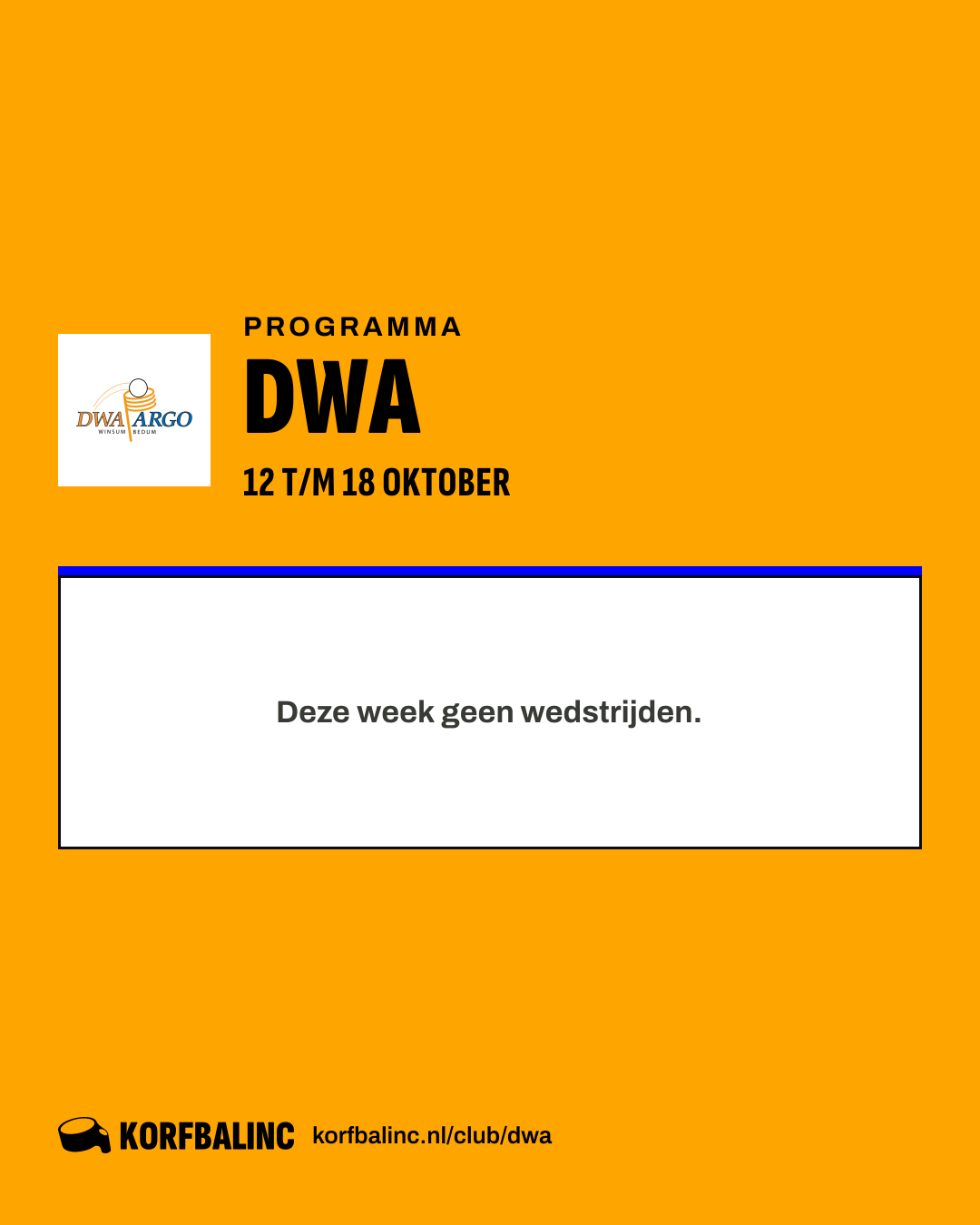 Uitslagen DWA