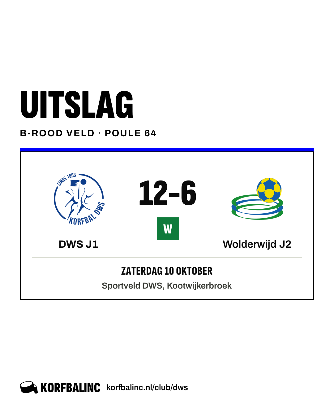 DWS J1 - Wolderwijd J2