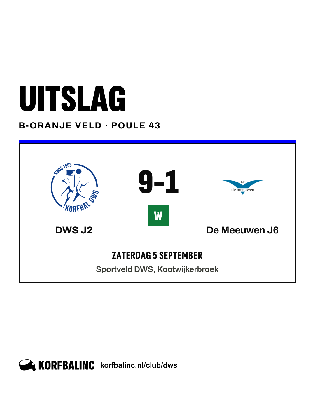 DWS J2 - De Meeuwen J6